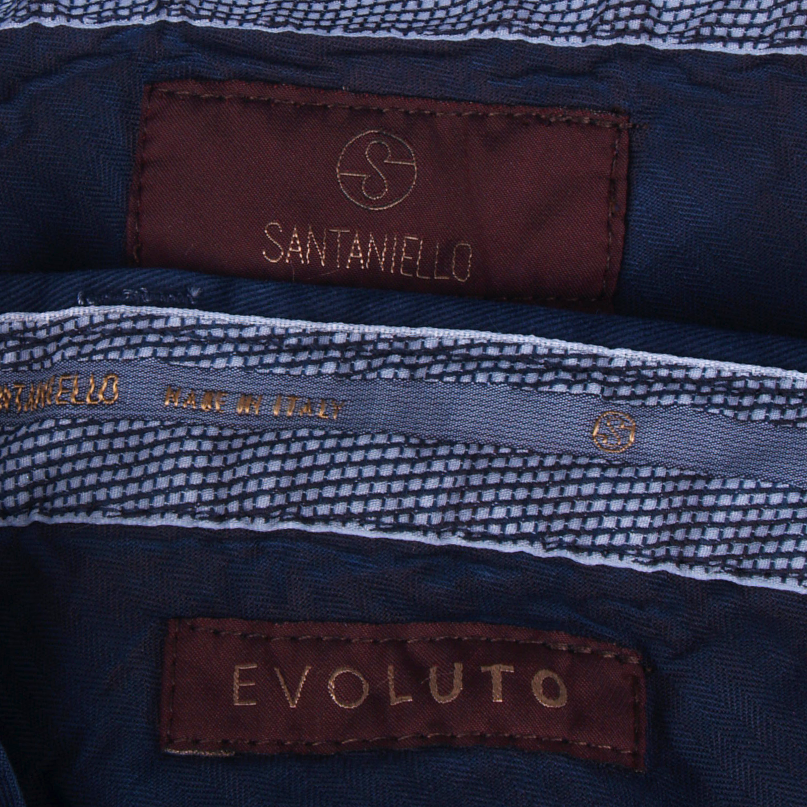 Santaniello Evoluto trousers in navy blue