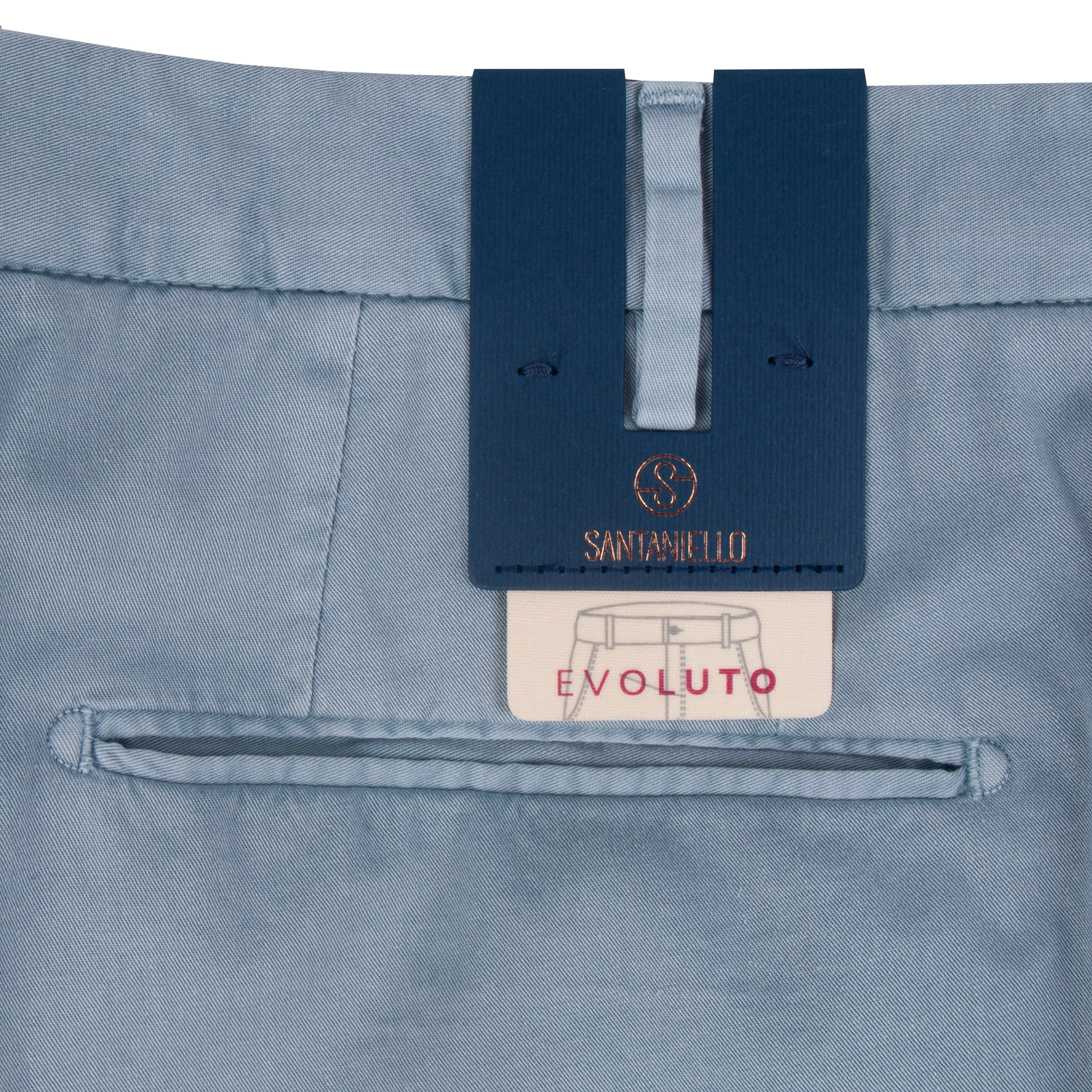 Santaniello cotton trousers Evoluto light blue