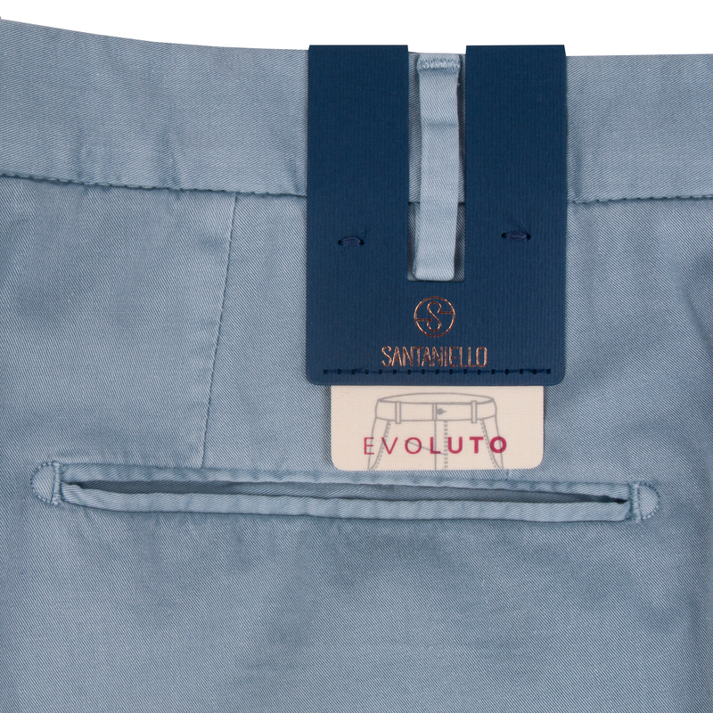 Santaniello cotton trousers Evoluto light blue