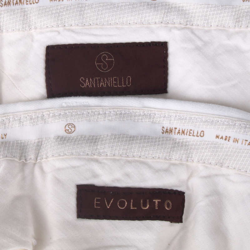 Santaniello Evoluto trousers in classic white