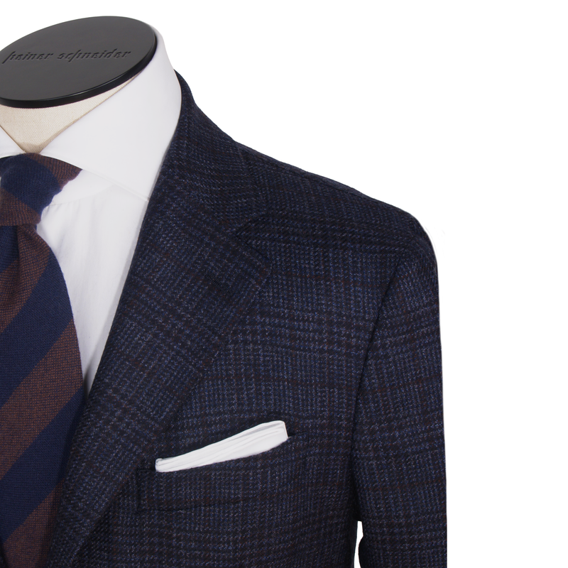 Santaniello jacket in anthracite plaid