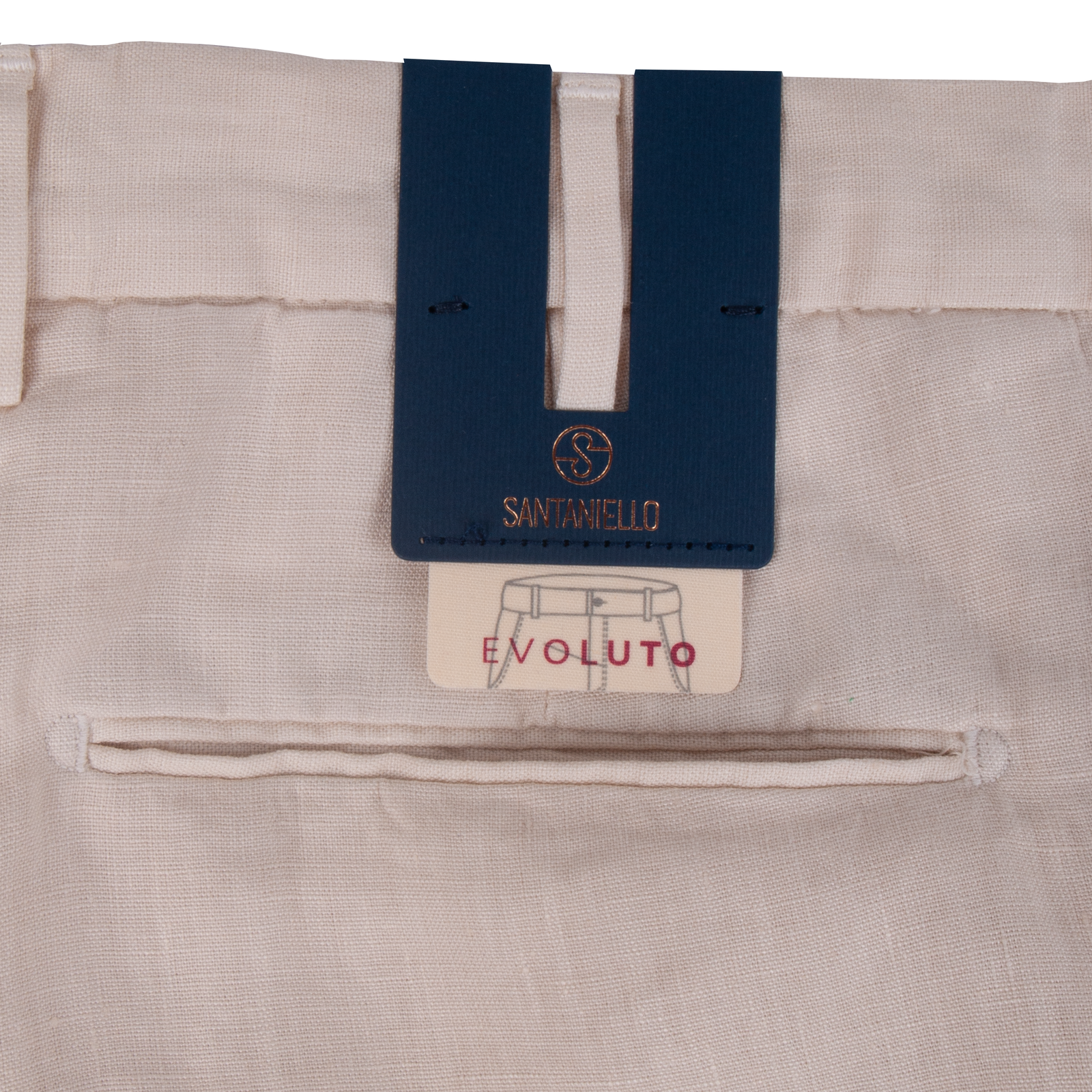 Santaniello linen trousers Evoluto Beige