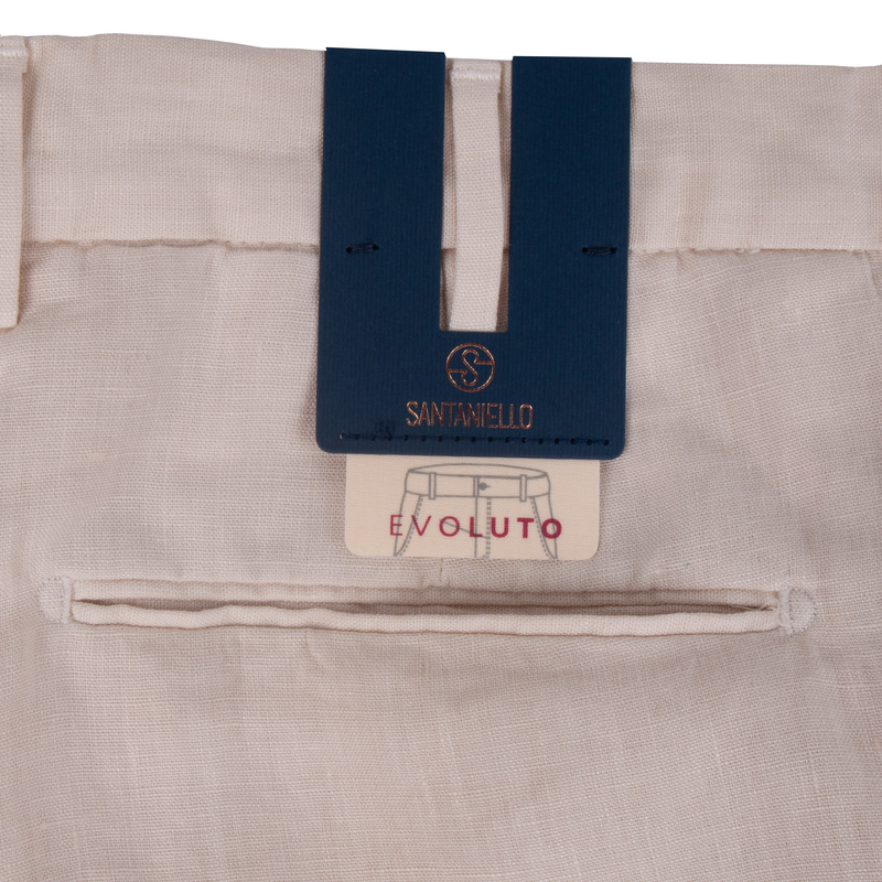 Santaniello linen trousers Evoluto Beige