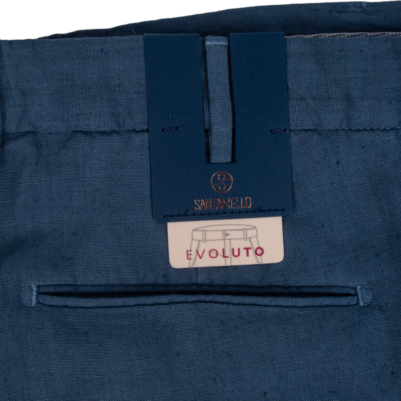 Santaniello Leinenhose Evoluto Taubenblau