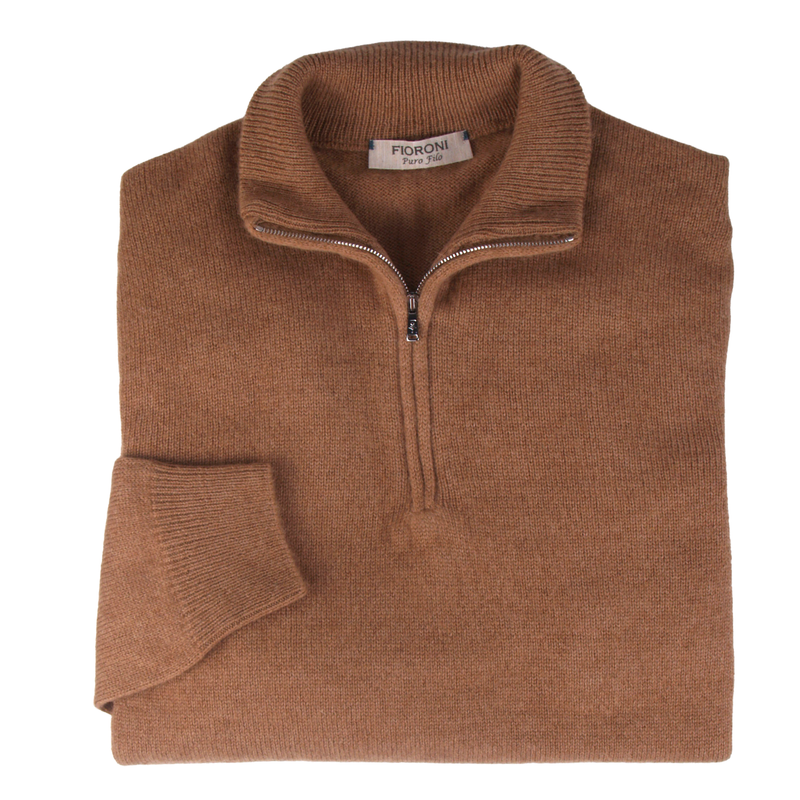 Fioroni Troyer Pullover aus 100% natürlichem Kamelhaar Puro Filo