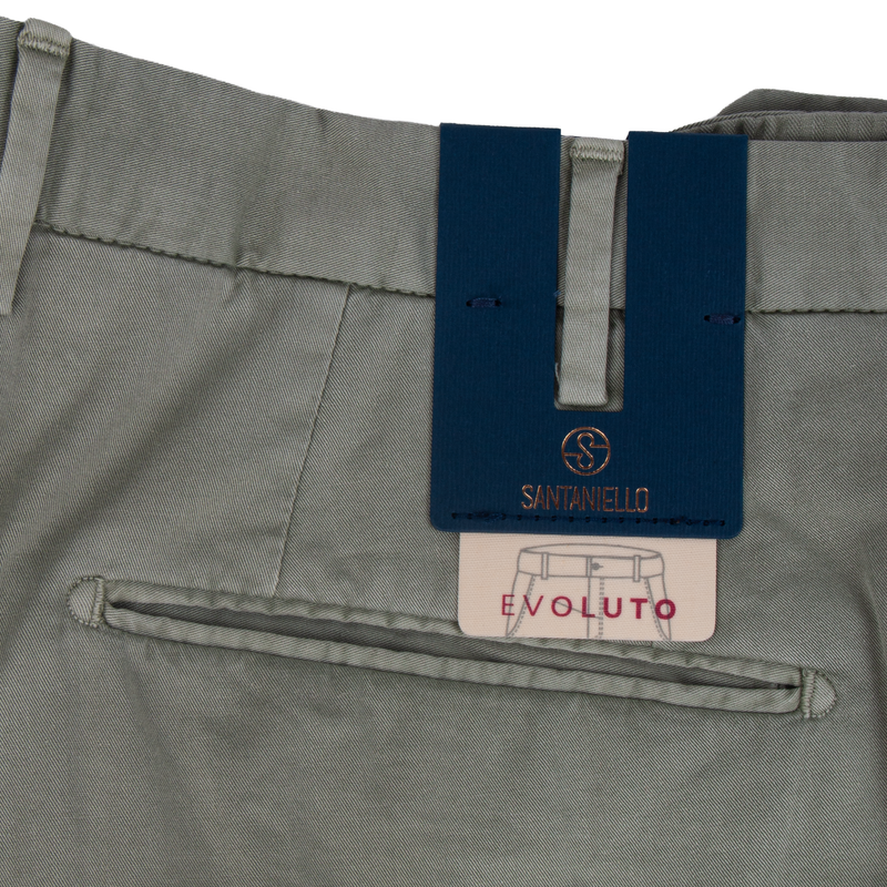 Santaniello Baumwollhose Evoluto Grau Grün