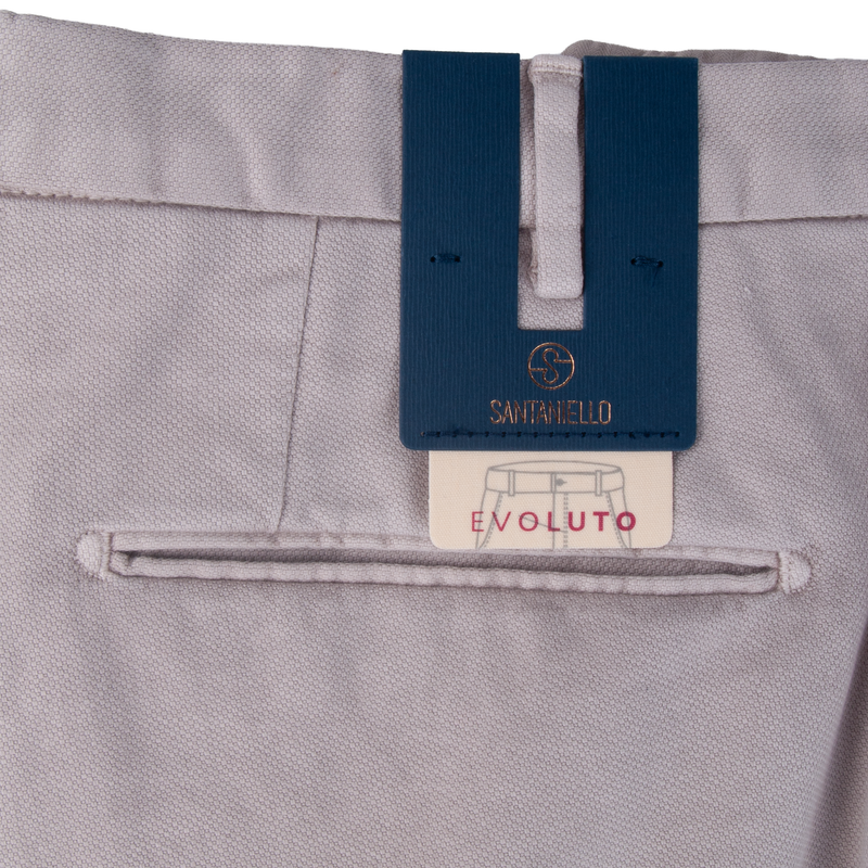 Santaniello Evoluto trousers in elegant light gray