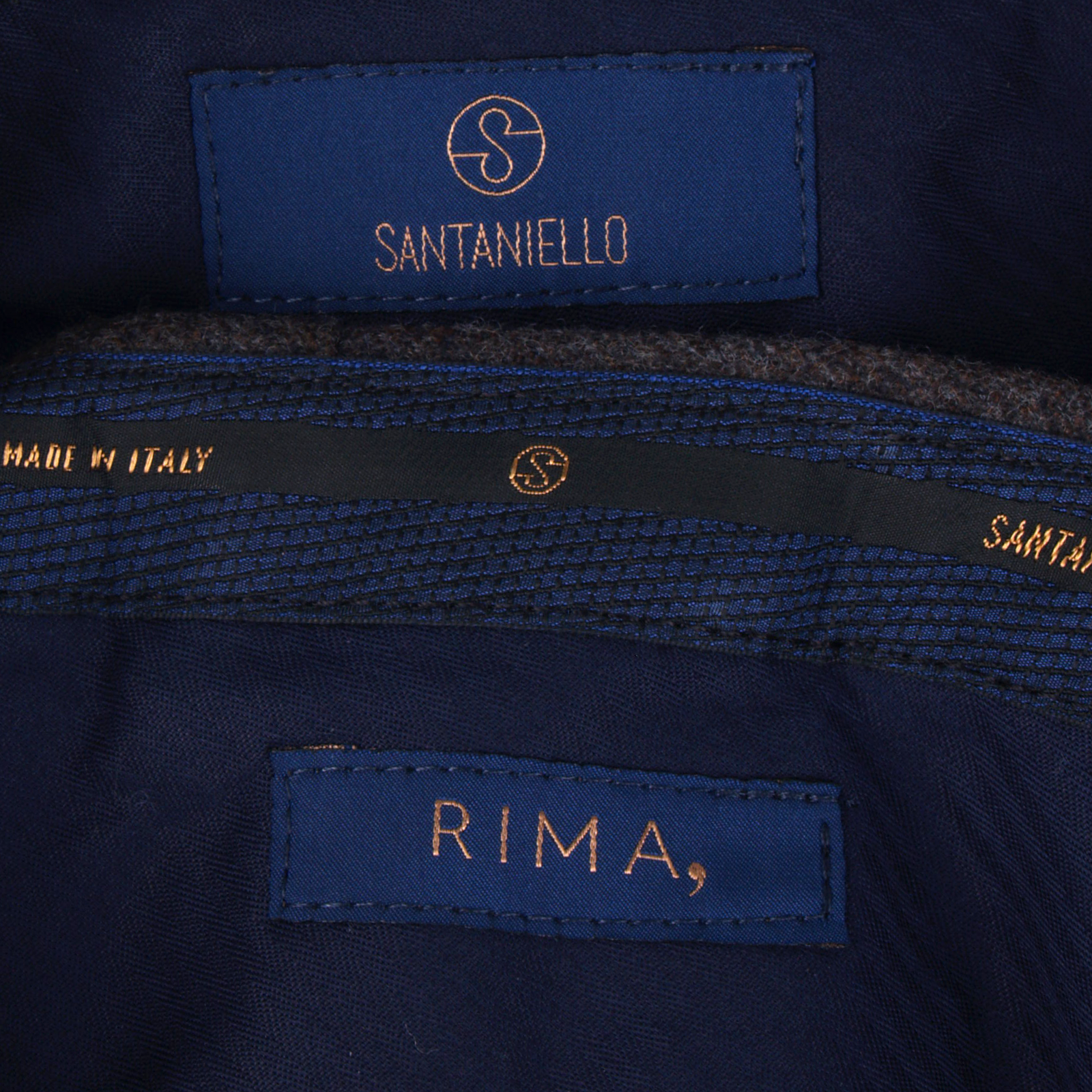 Santaniello pants made of 100% wool in elegant taupe