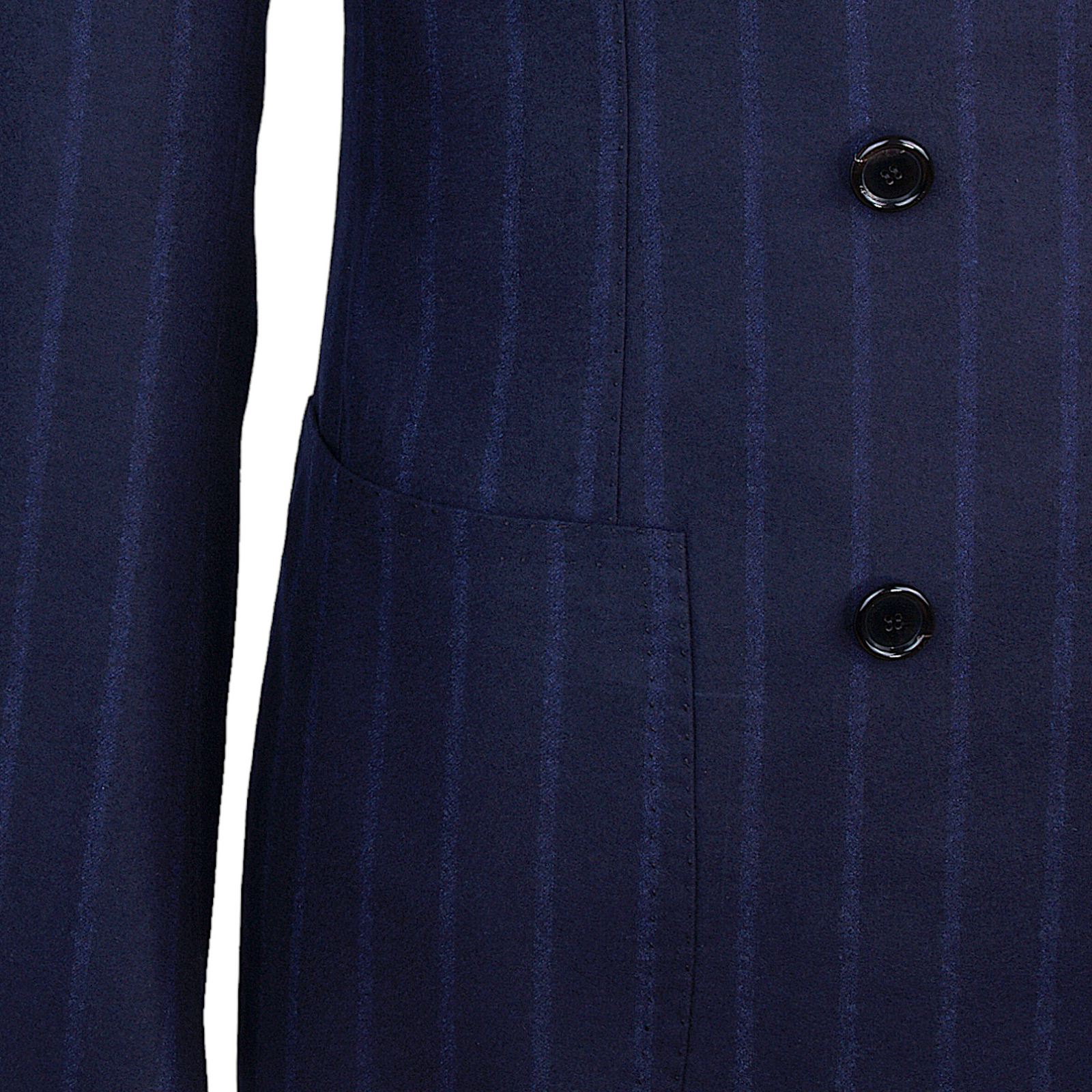 Cesare Attolini blauer Anzug Kreidestreifen