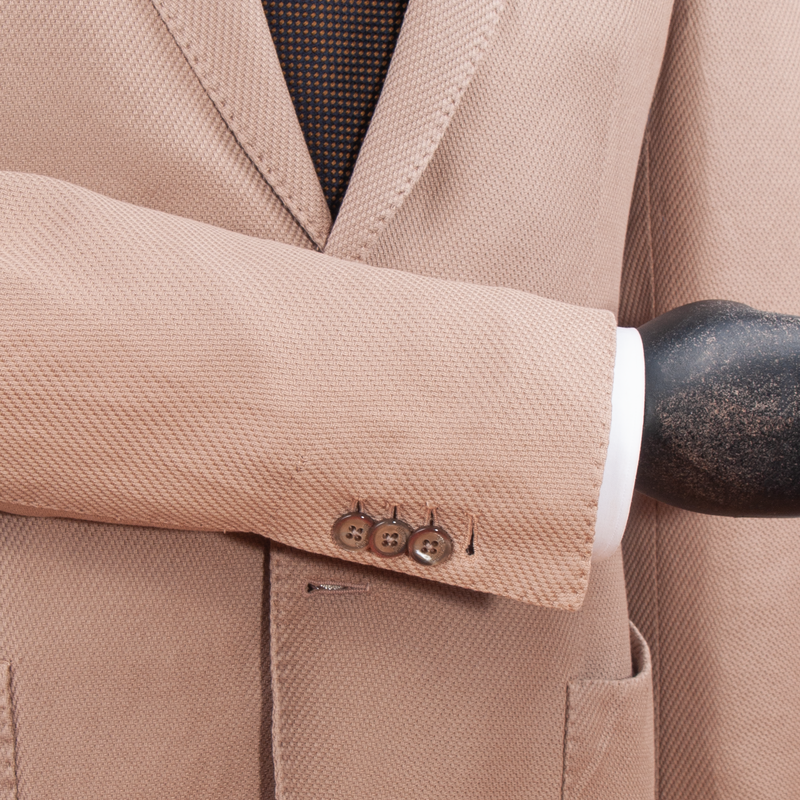 Santaniello cotton linen jacket sand