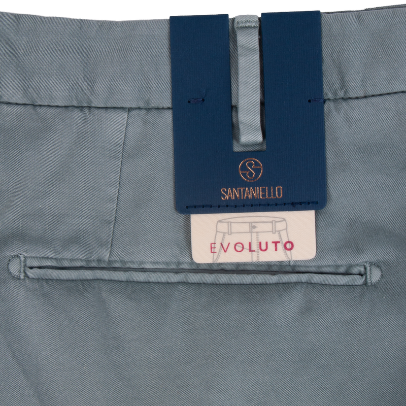 Santaniello Baumwollhose Evoluto Grau Blau