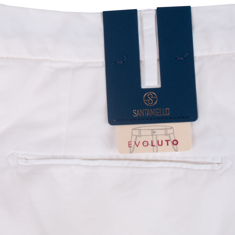 Santaniello cotton trousers Evoluto White