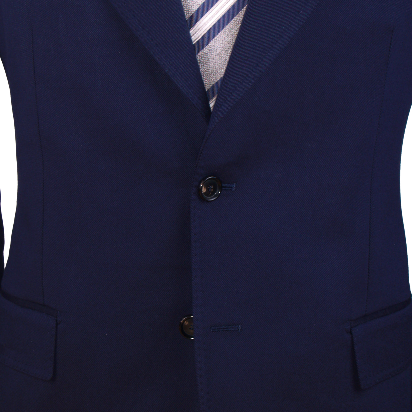 Gaiola Napoli wool and silk suit in dark blue