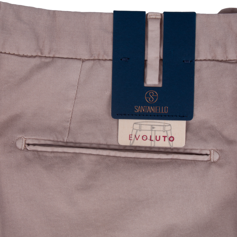 Santaniello Baumwollhose Evoluto Dunkelbeige