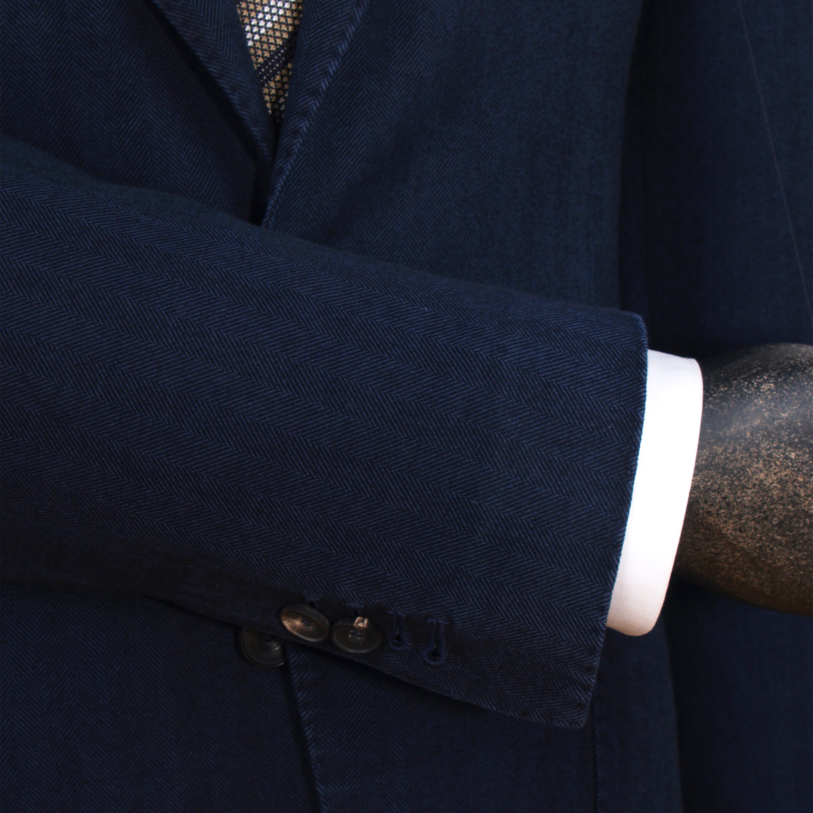 Santaniello cotton jacket in dark blue