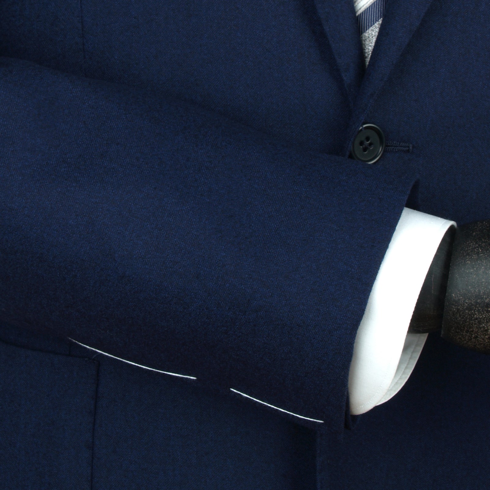 Luigi Borrelli Blauer Soft Flanell Anzug