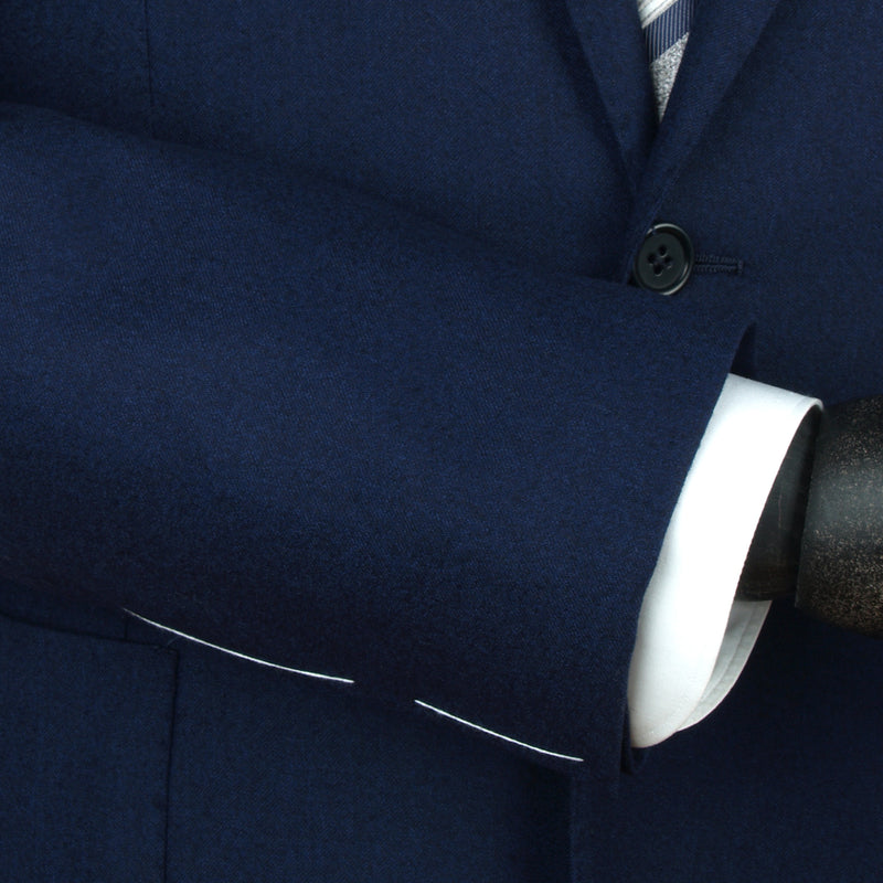 Luigi Borrelli Blauer Soft Flanell Anzug