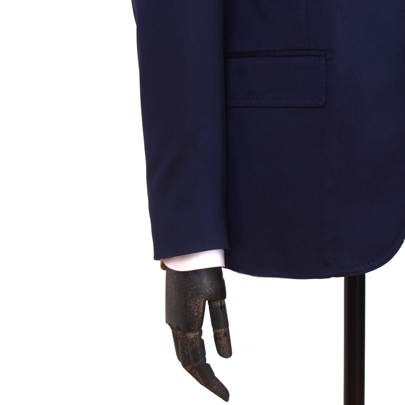Gaiola Napoli wool and silk suit in dark blue