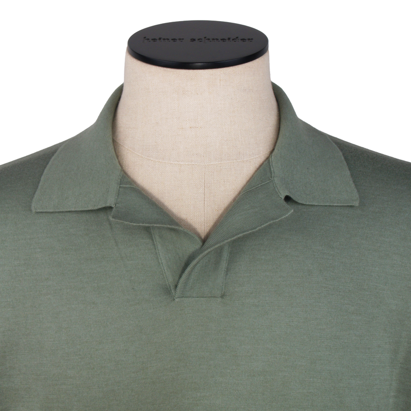 Fioroni grünes Poloshirt mit kurzen Ärmeln