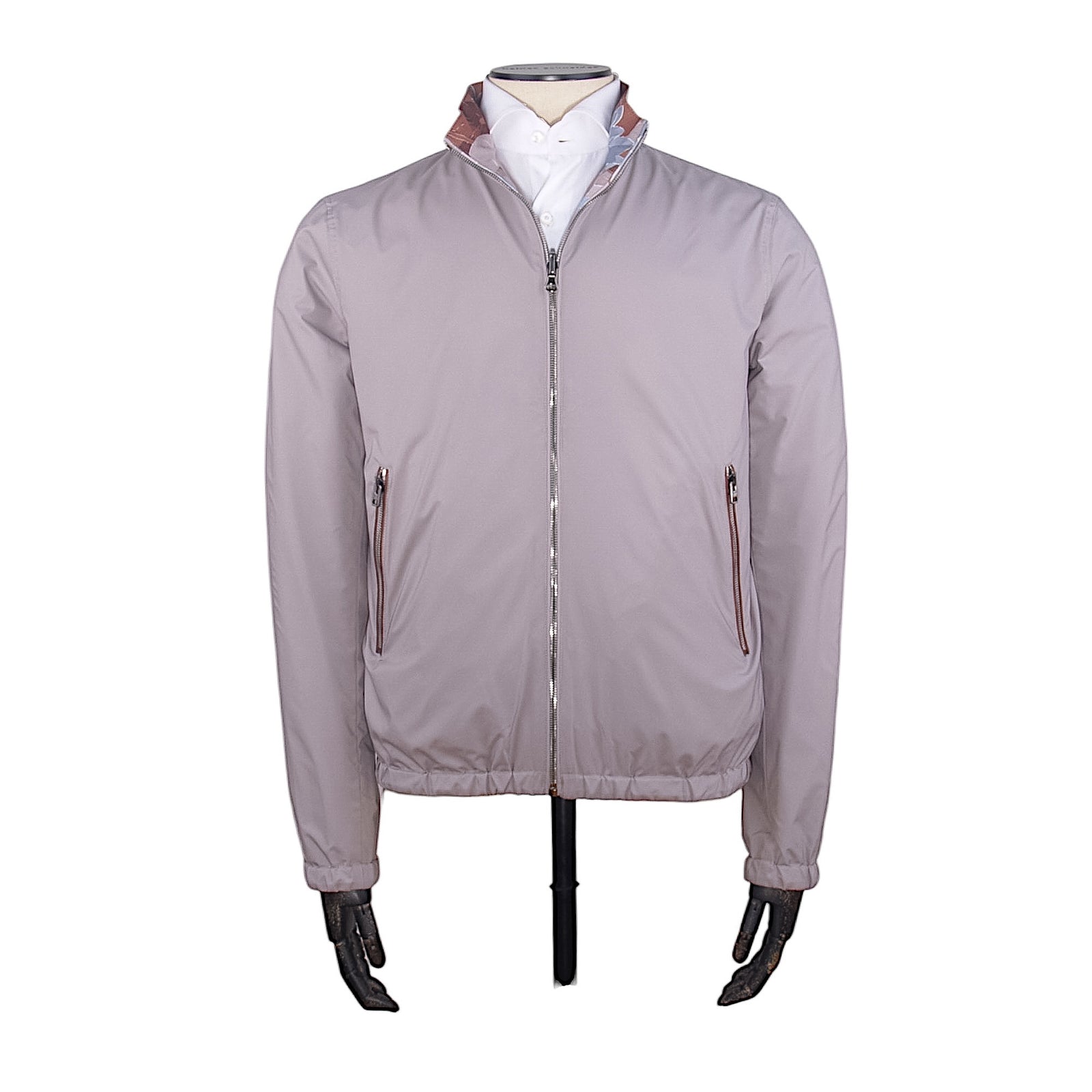 Manto reversible windbreaker jacket with floral pattern