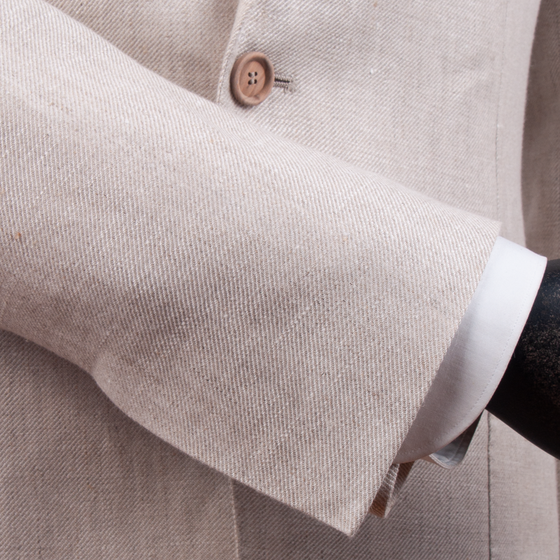 Gaiola Sommeranzug aus purem Leinen in Beige