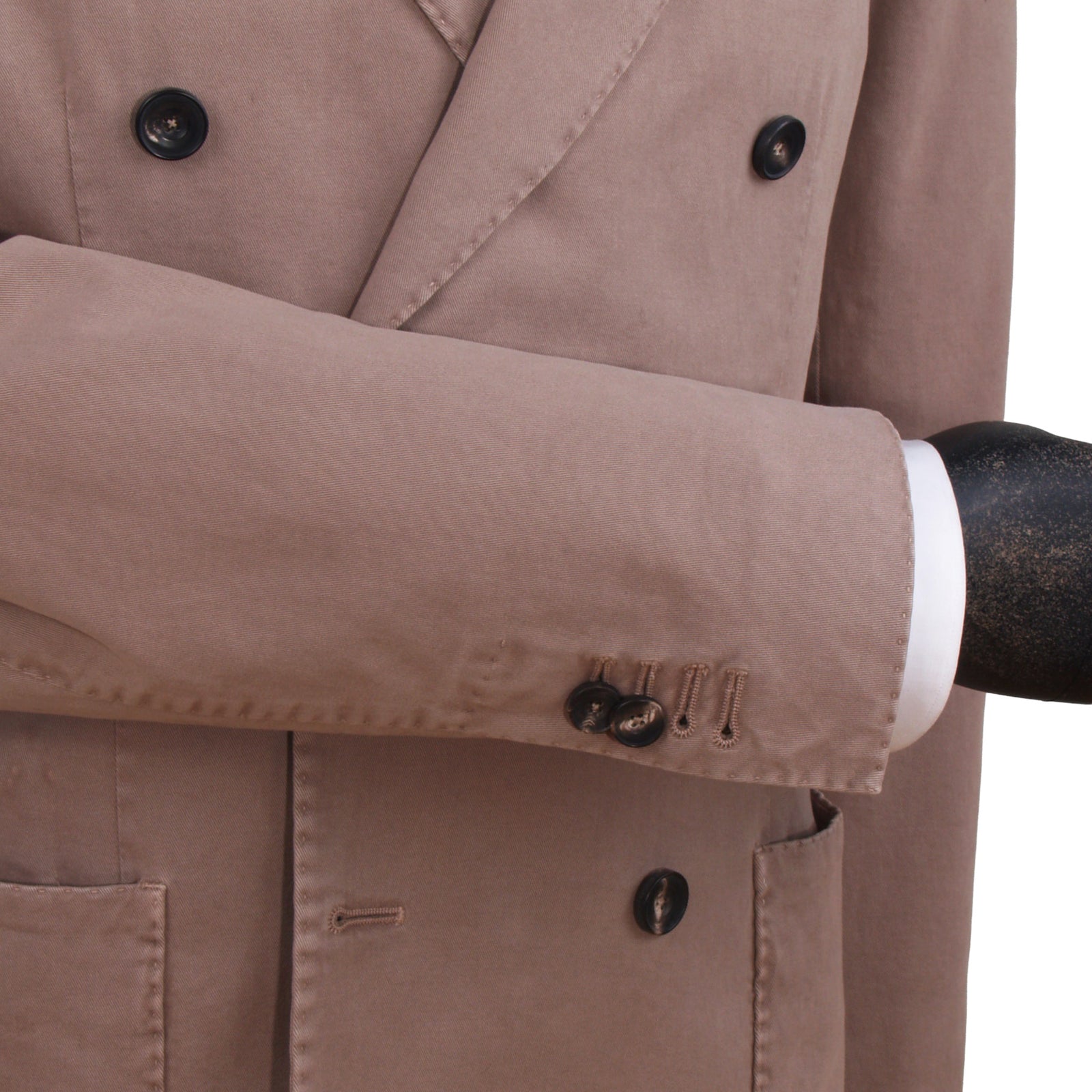Santaniello cotton suit in sand rose