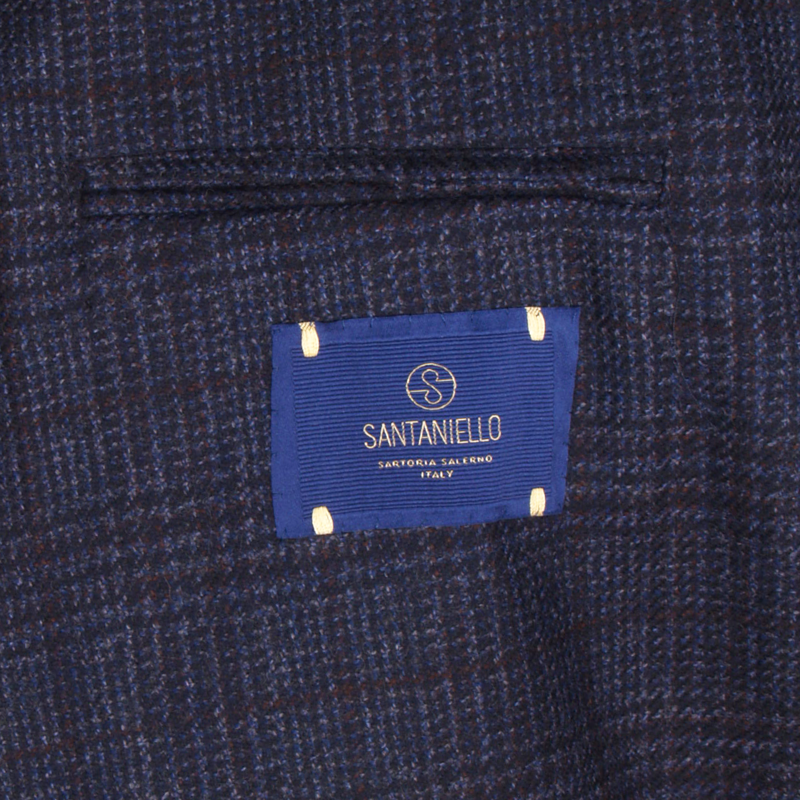 Santaniello jacket in anthracite plaid