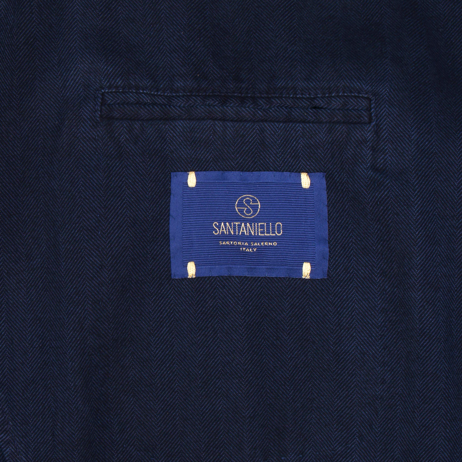 Santaniello cotton jacket in dark blue