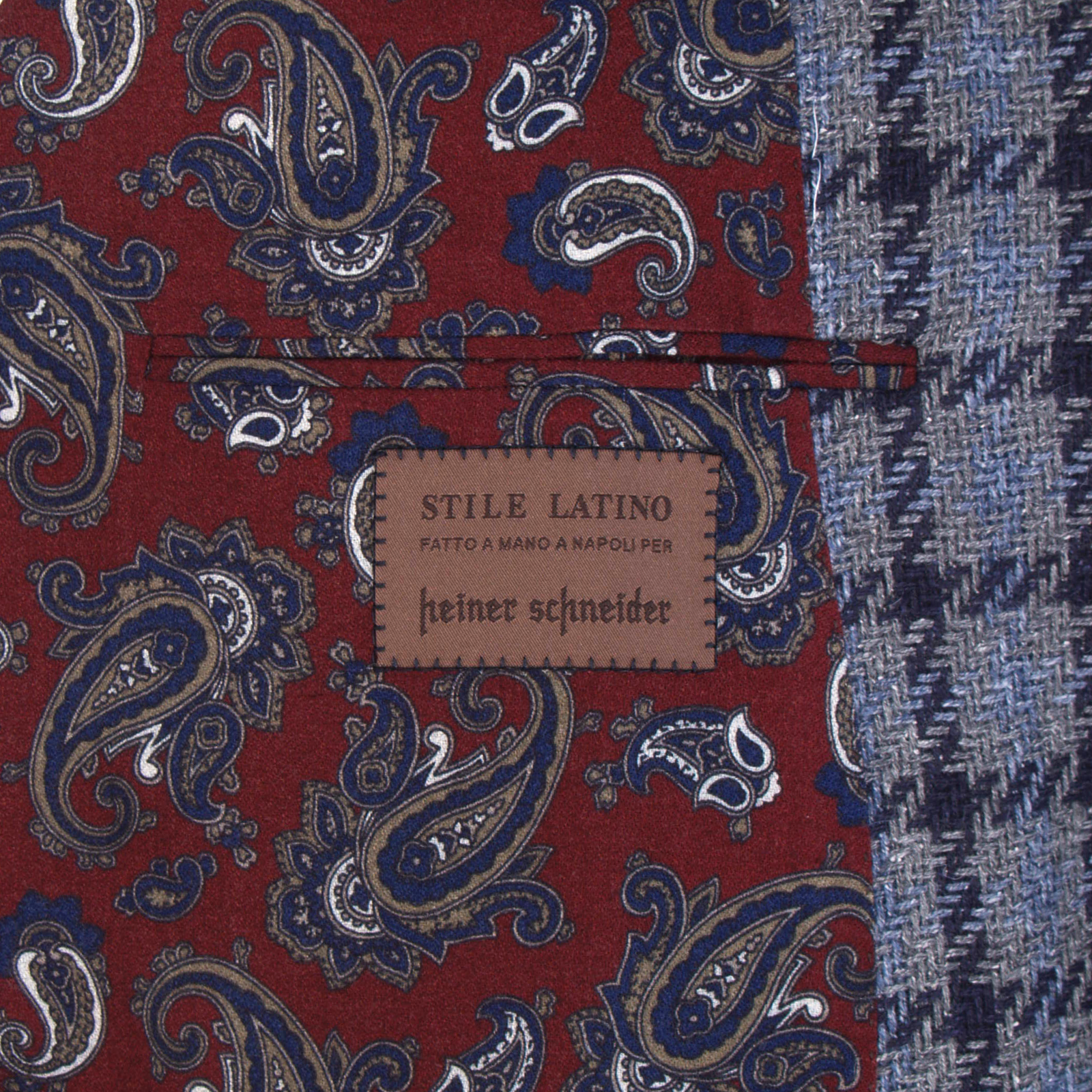 Stile Latino Kariertes Sakko in Blau