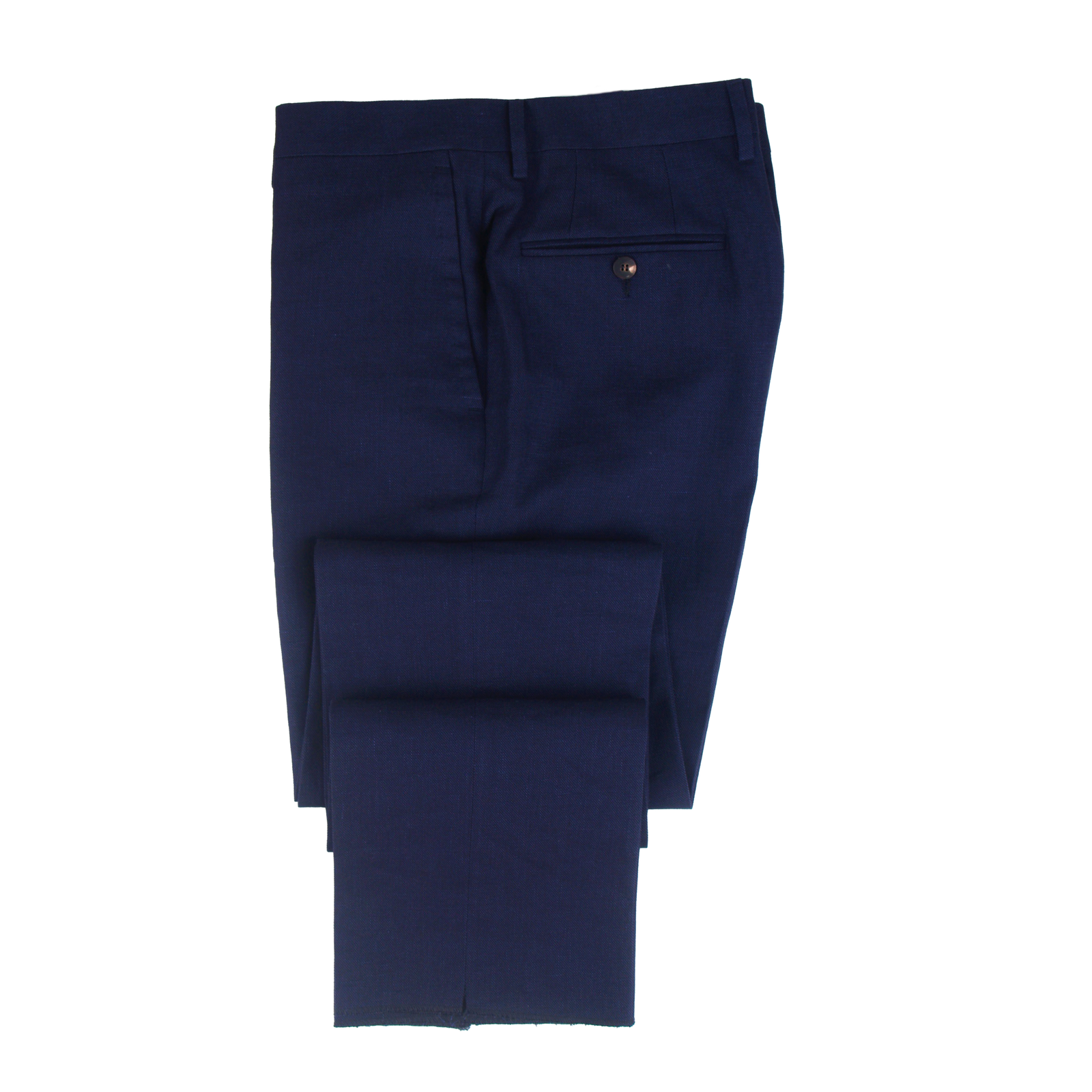 Stile Latino Napoli Baumwolle Leinenanzug Blau