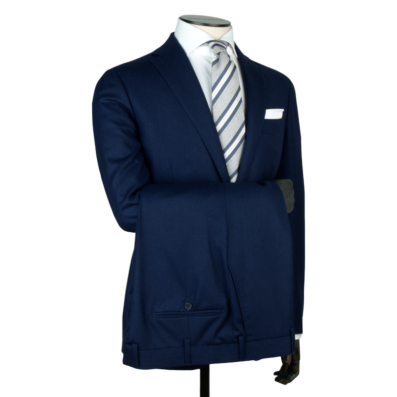 Luigi Borrelli Blauer Soft Flanell Anzug