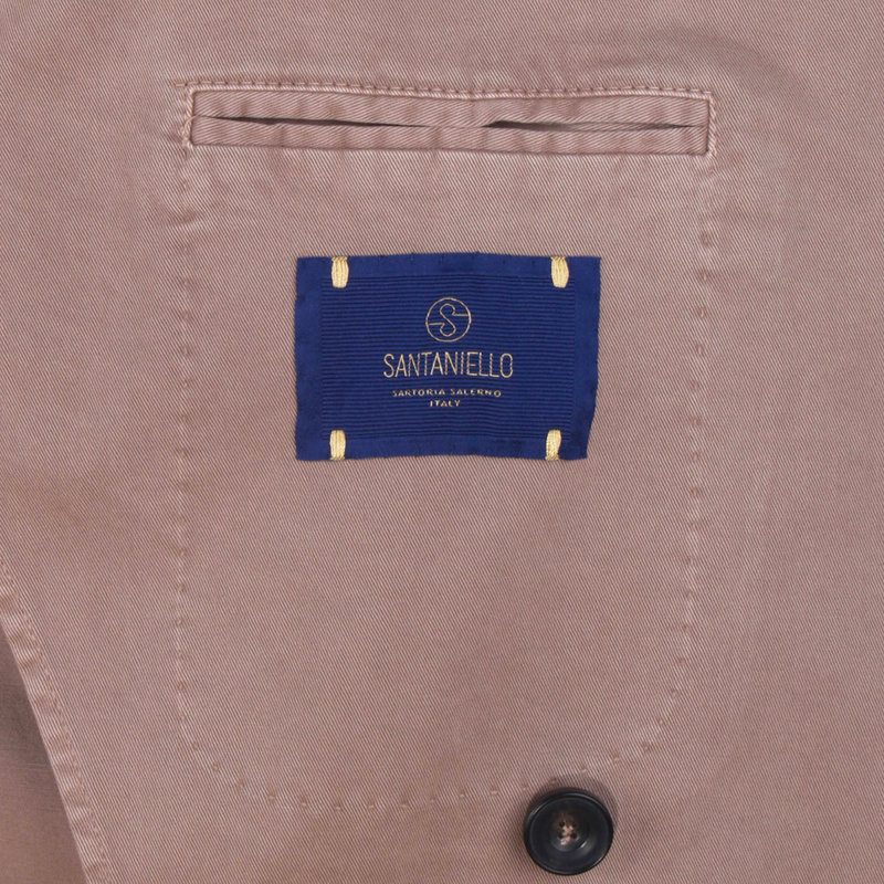 Santaniello cotton suit in sand rose