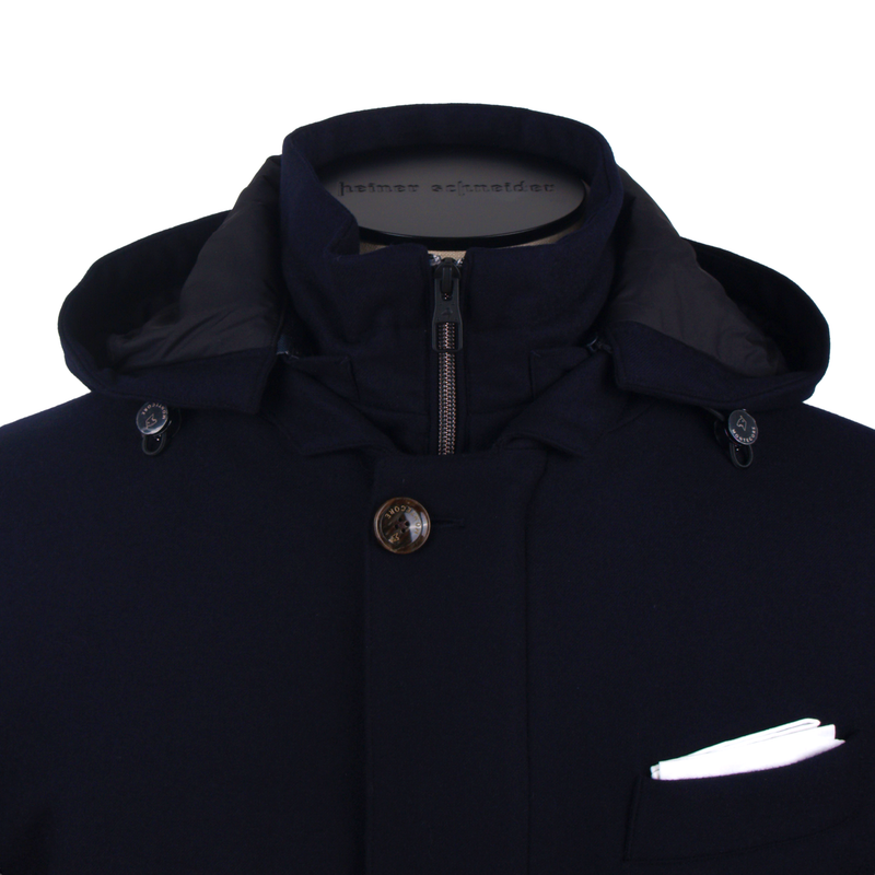 Montecore coat in dark blue