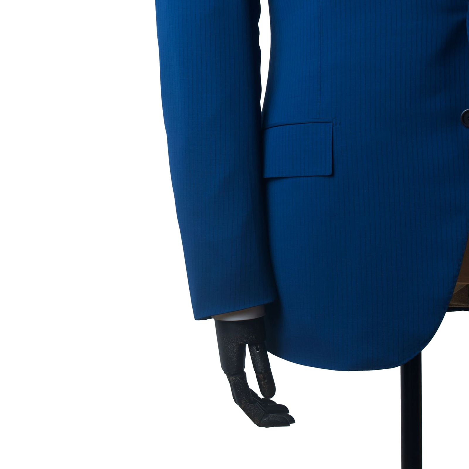 Cesare Attolini Anzug in Königsblau mit dunkelblauem Nadelstreifen