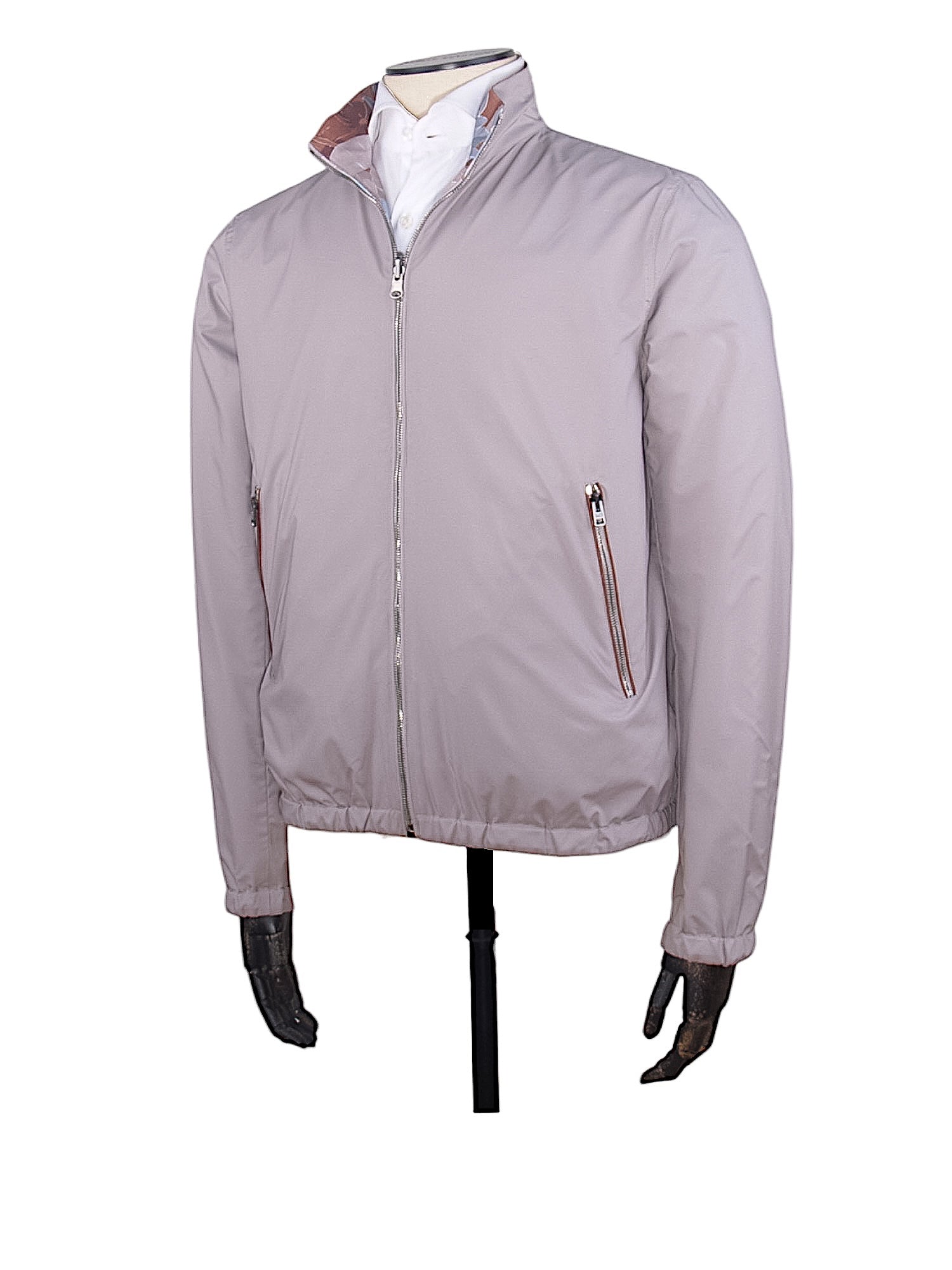 Manto reversible windbreaker jacket with floral pattern