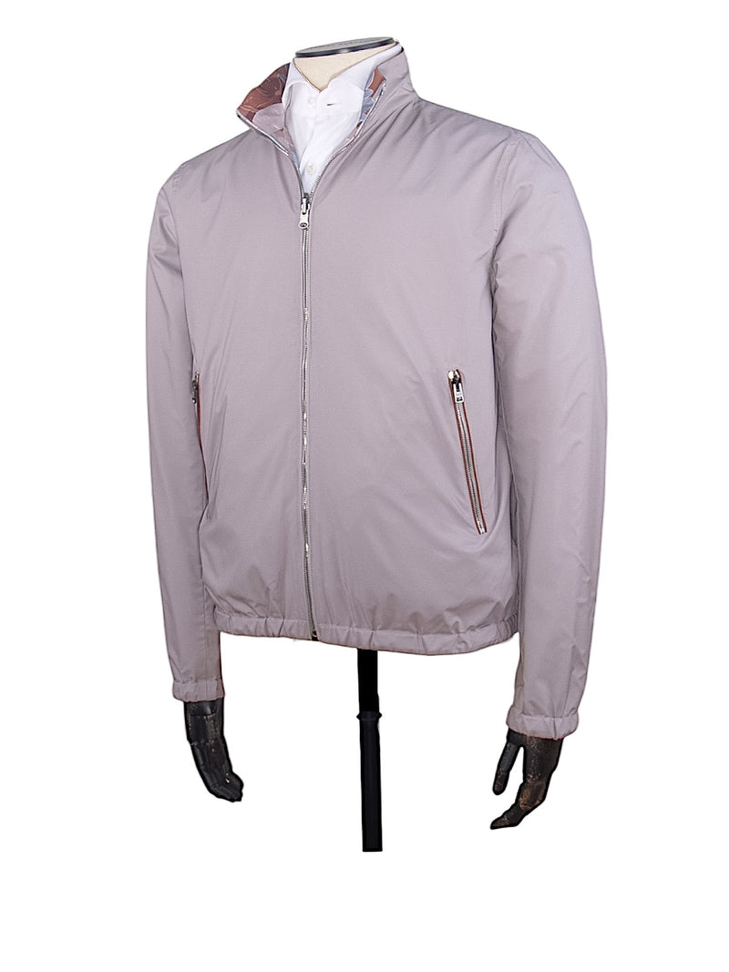 Manto reversible windbreaker jacket with floral pattern