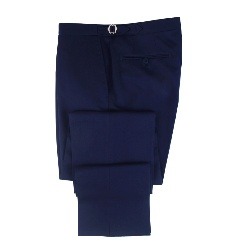 Gaiola Napoli wool and silk suit in dark blue