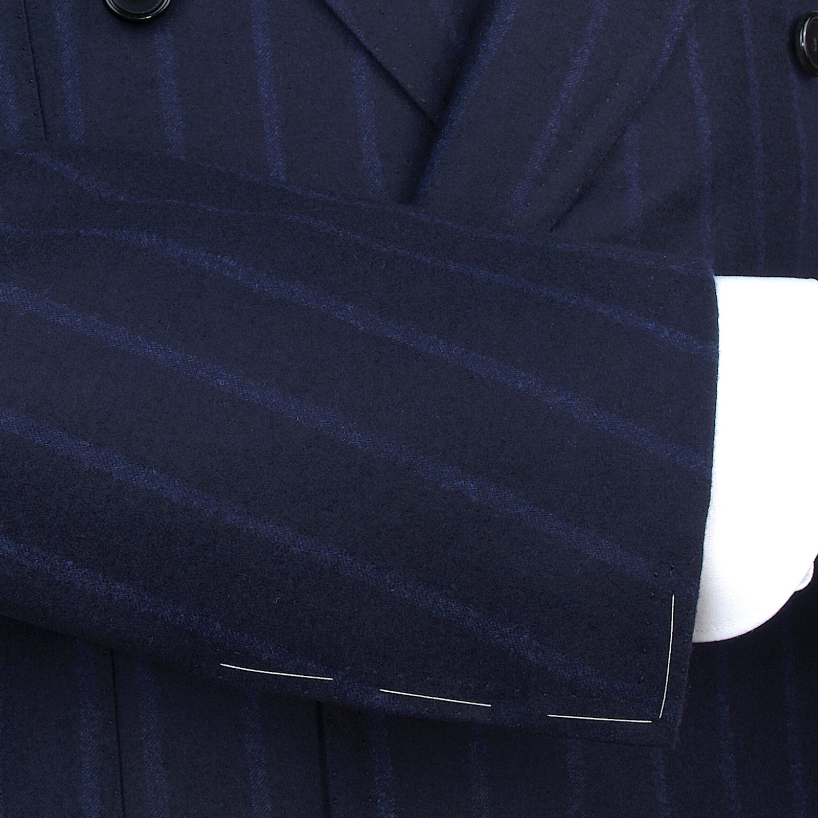Cesare Attolini blauer Anzug Kreidestreifen