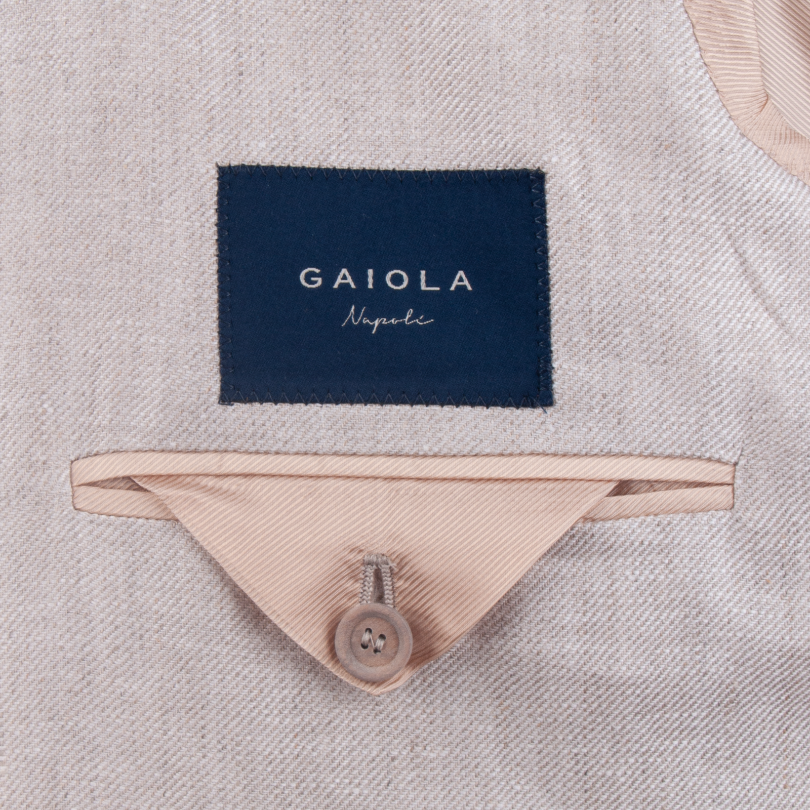 Gaiola Sommeranzug aus purem Leinen in Beige