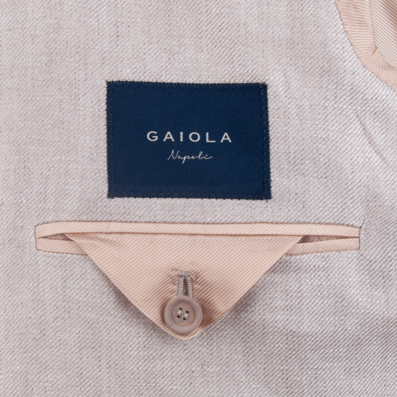 Gaiola Sommeranzug aus purem Leinen in Beige