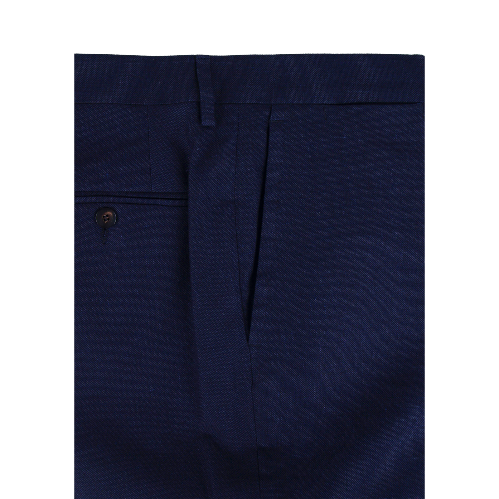 Stile Latino Napoli Baumwolle Leinenanzug Blau