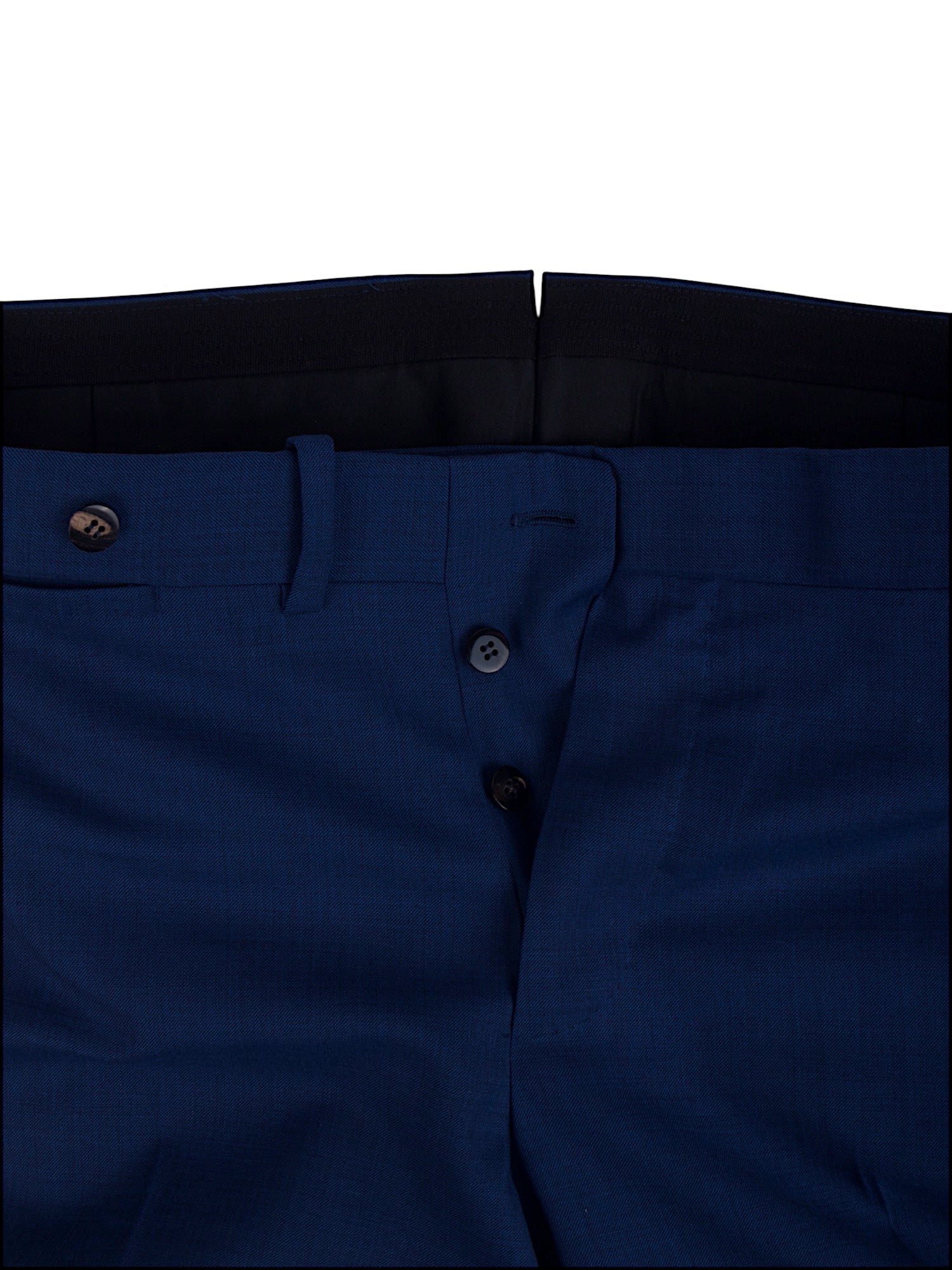Stile Latino blauer Anzug aus Wolle mit Peakrever