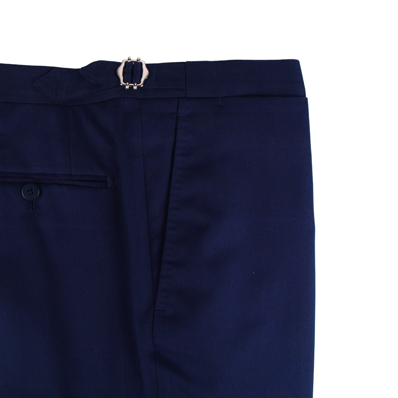Gaiola Napoli wool and silk suit in dark blue