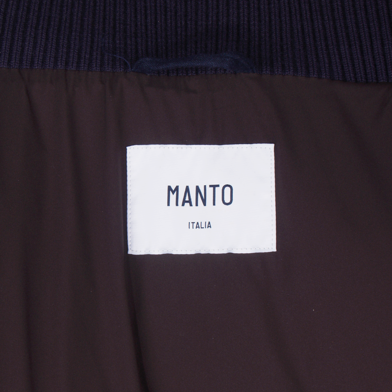 Manto Schurwolle Jacke in Dunkelblau mit Green Storm System