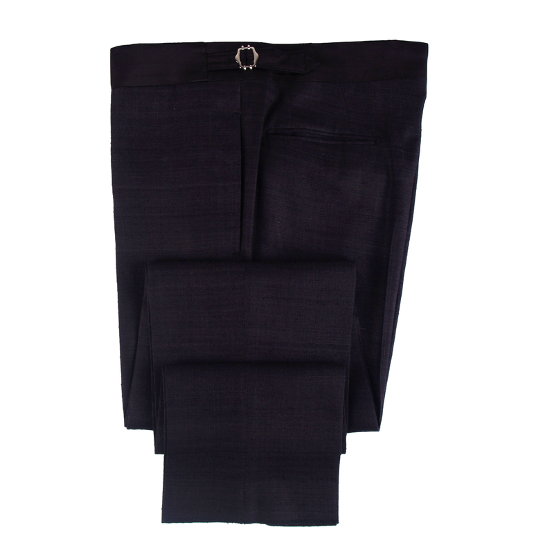 Gaiola silk tuxedo in dark brown