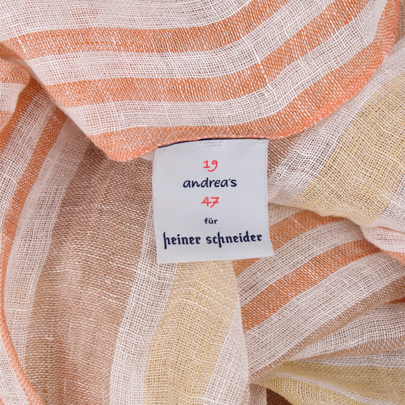 Andrea's 1947 Leinen Schal Linky Stripes