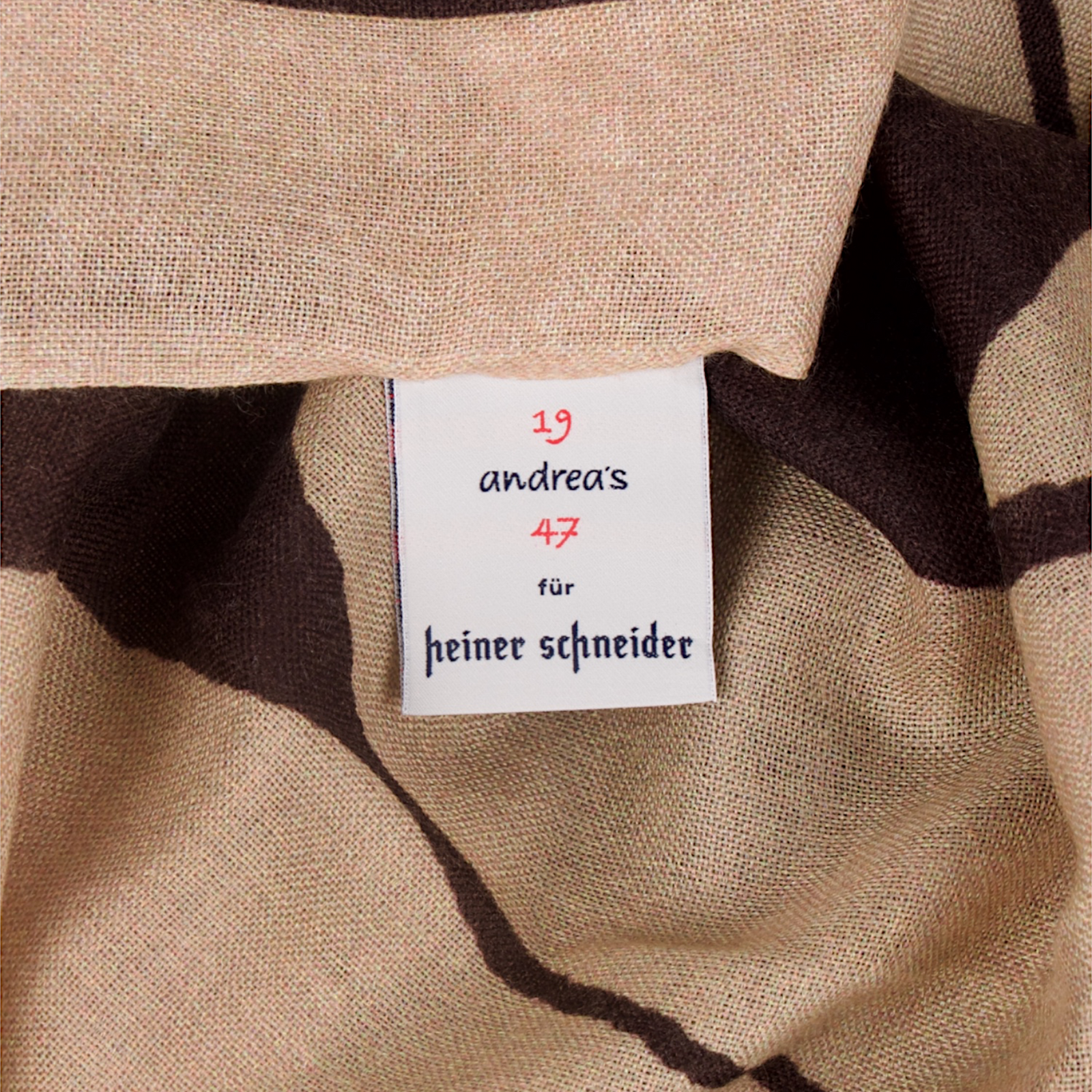 Andrea's 1947 Kaschmir Seide Schal Losange