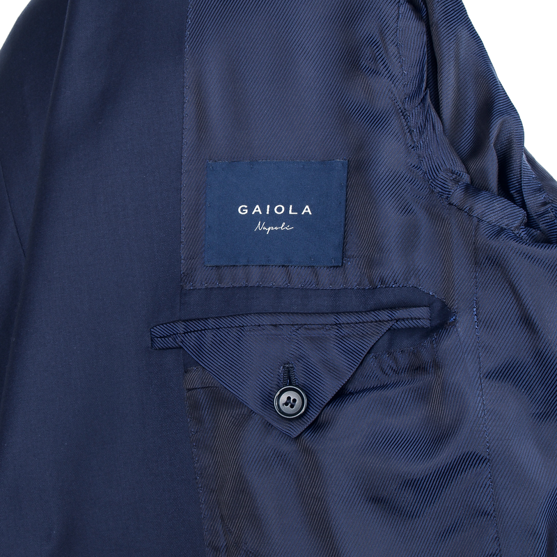 Gaiola  Anzug aus Loro Piana Super 150'S Merino Wollstoff in Dunkelblau
