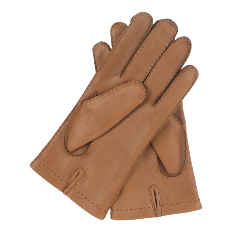 Italguanto Handschuhe aus butter weichem Hirschleder Braun