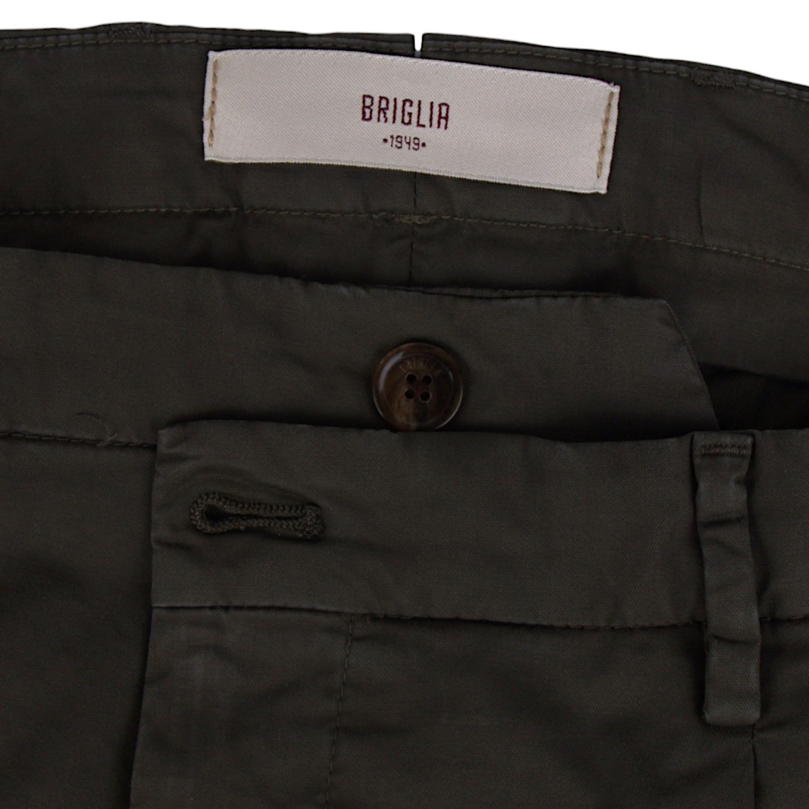 Briglia 1949 Baumwollhose Model Tiberio Dunkelgrün